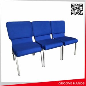 Interlocking Blue Church Chairs (CC2026)