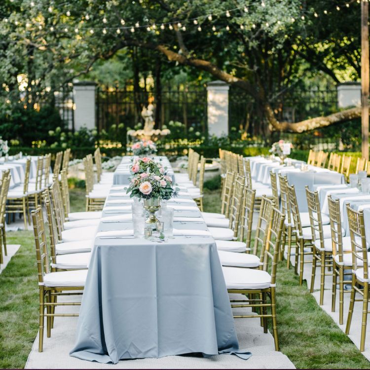 Rent Chiavari Chairs for Weddings in the Courtyard