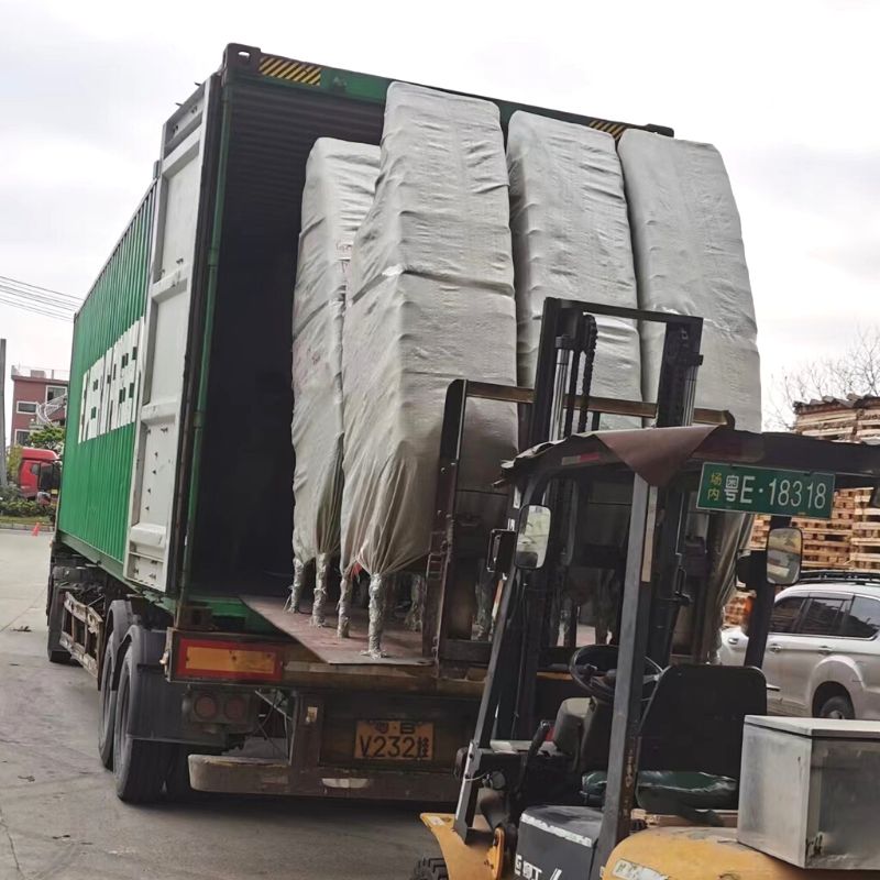 Navy Chairs Loading Container