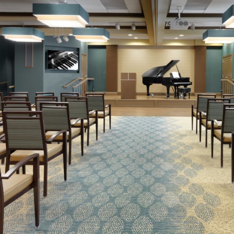 Senior Living Dining Chairs in Recreation Room