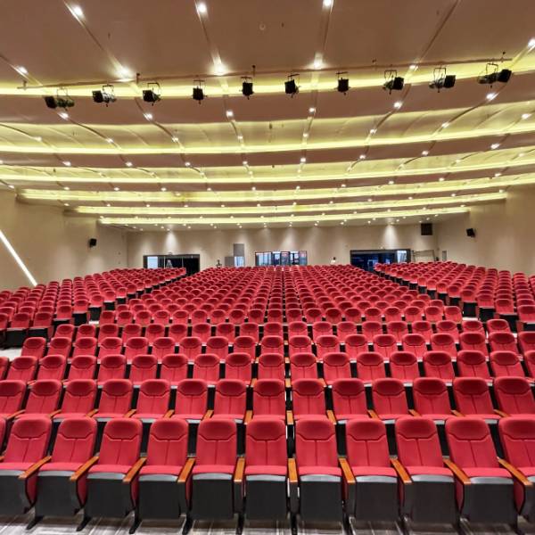 Red Afordable Auditorium Seating for School