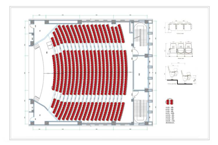 Church Auditorium Seating Design Layout