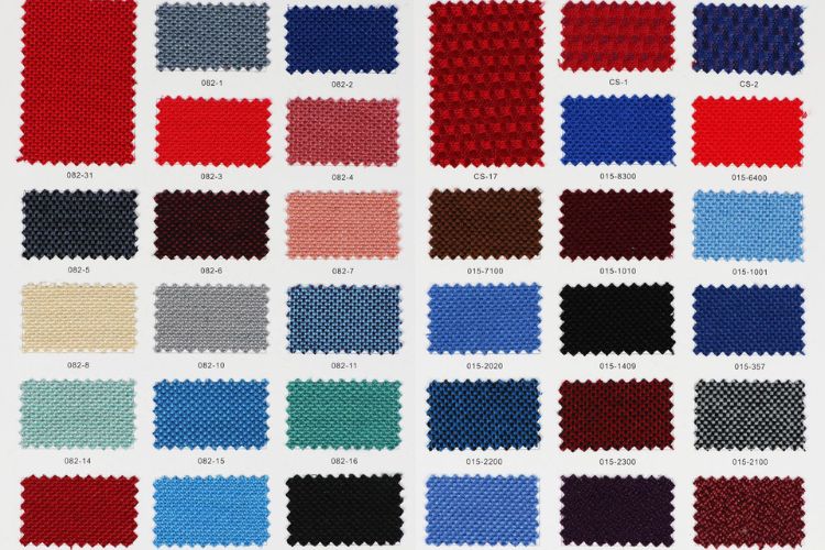 Fabric Color Chart for Chairs